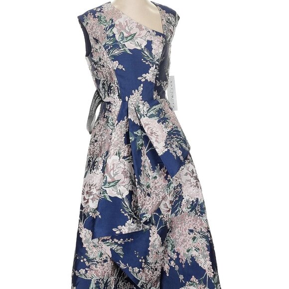 Kay Unger Dresses & Skirts - NWT Kay Unger metallic jewel and pastel floral tea dress, size 4